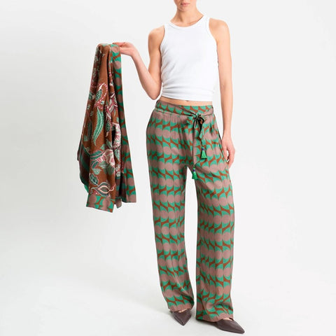 Pantalone fantasia geometrica