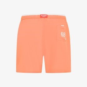 Shorts mare in nylon arancio fluo