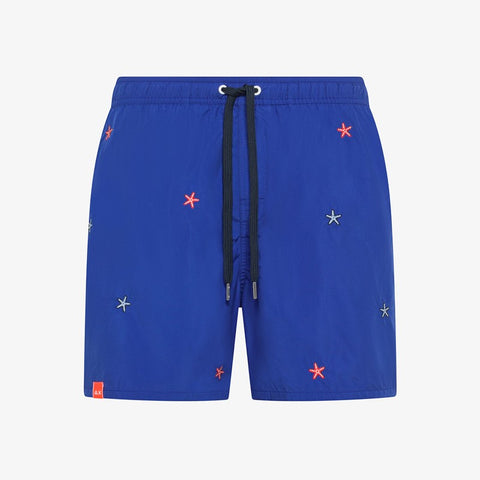 Shorts mare con ricami stella marina