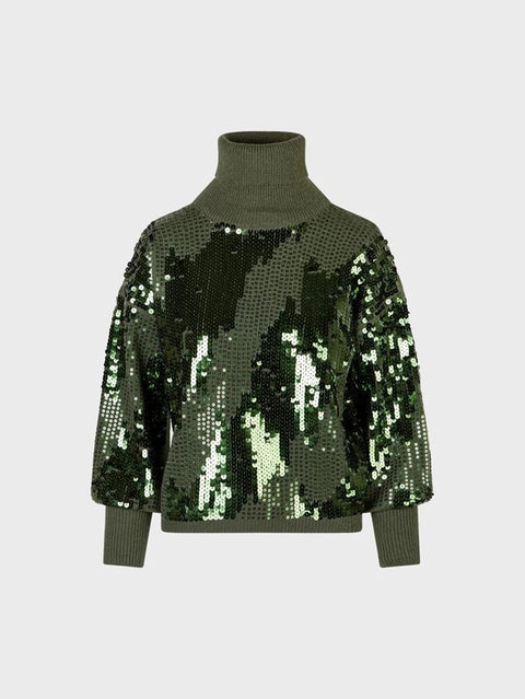 Maglia ricamata con paillettes