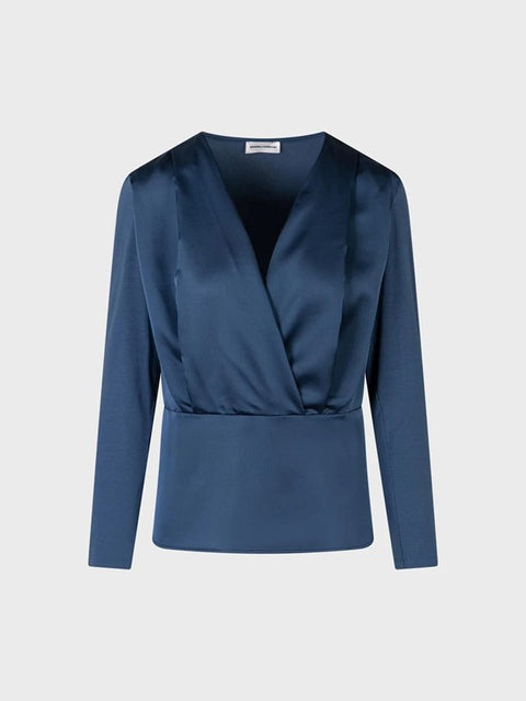 Blusa con scollo a v