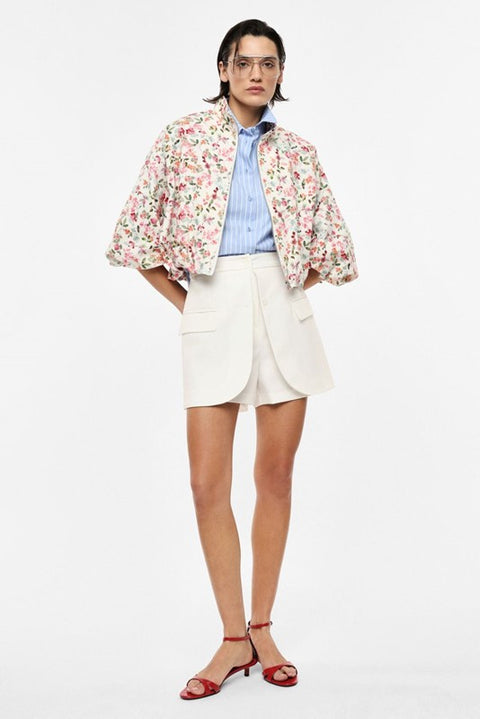 Skorts con tasche frontali e chiusura multipla
