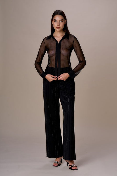 Camicia rete diamanti