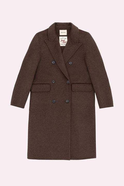 Crazy logo wool coat