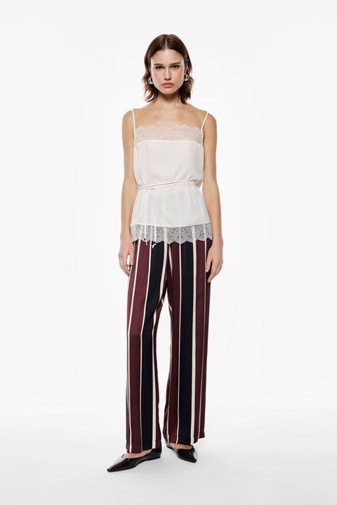 Pantalone morbido a righe