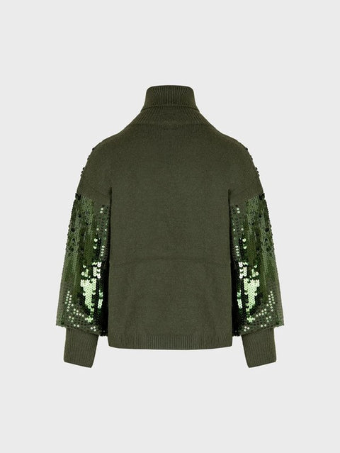 Maglia ricamata con paillettes