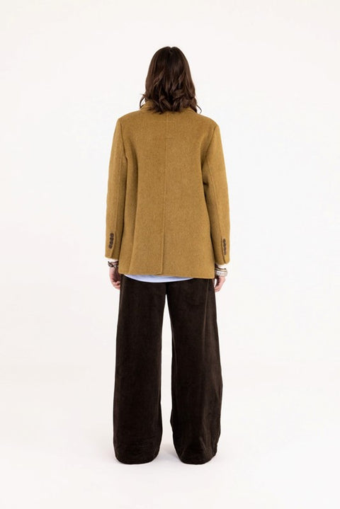 Multi pins wool blazer