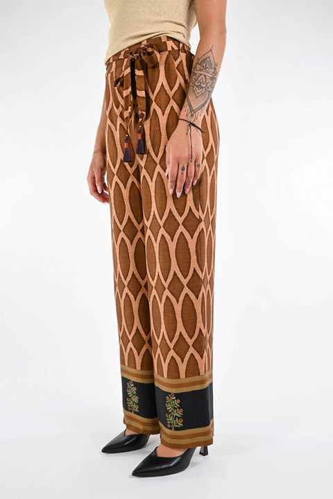 Pantalone palazzo fantasia