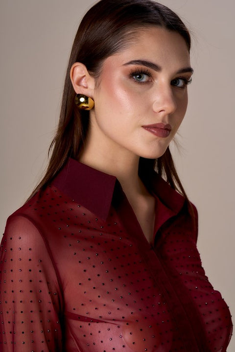 Camicia rete diamanti