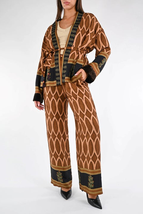 Pantalone palazzo fantasia