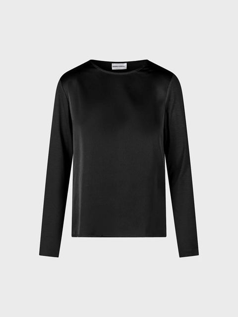 Blusa con scollo a barca