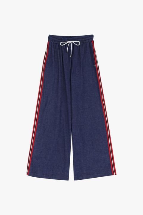 Pantaloni palazzo chambray