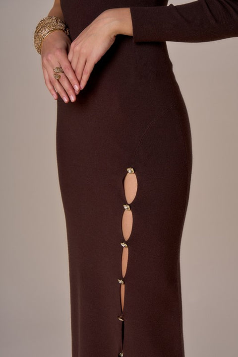 Abito cutout diamond chic