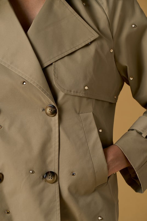 Trench corto diamanti