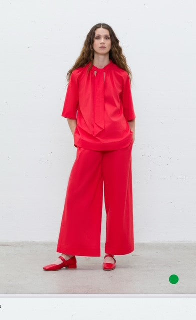 Pantalone largo con coulisse