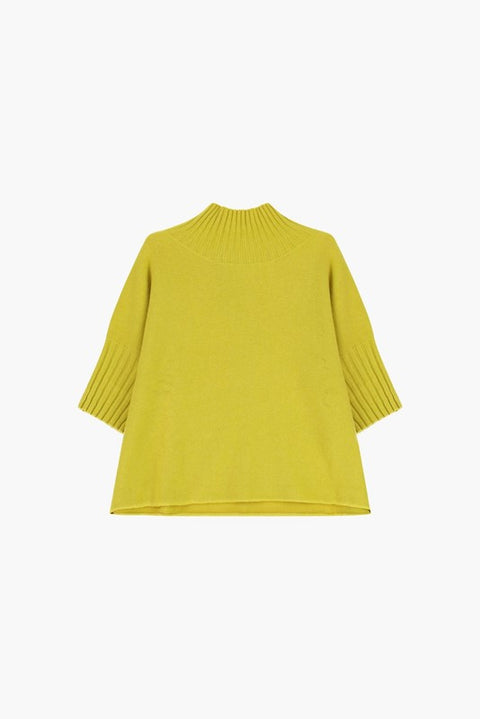 Maglia manica gomito collo vulcano