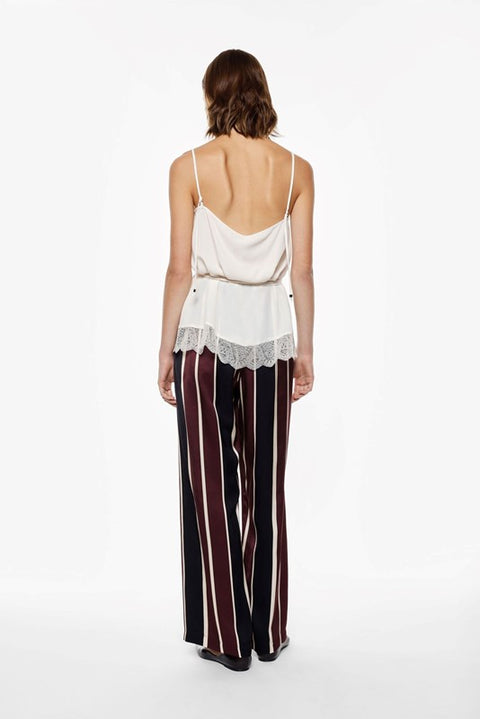 Pantalone morbido a righe