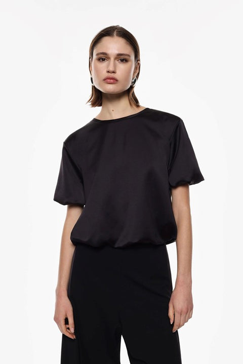 Blusa palloncino manica corta