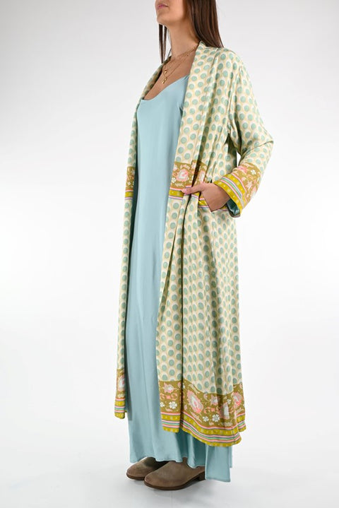 Kimono lungo fantasia optical tiffany