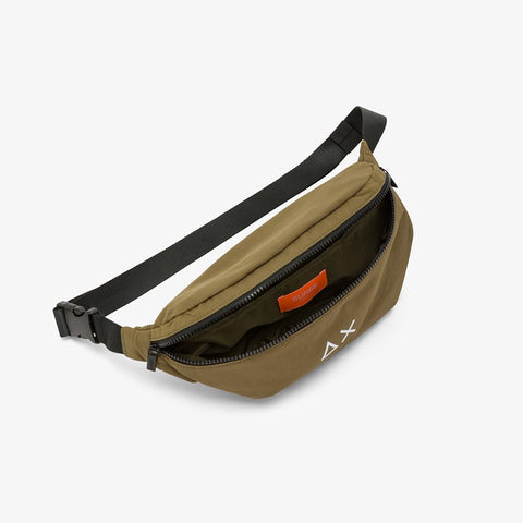 Marsupio in nylon verde militare scuro