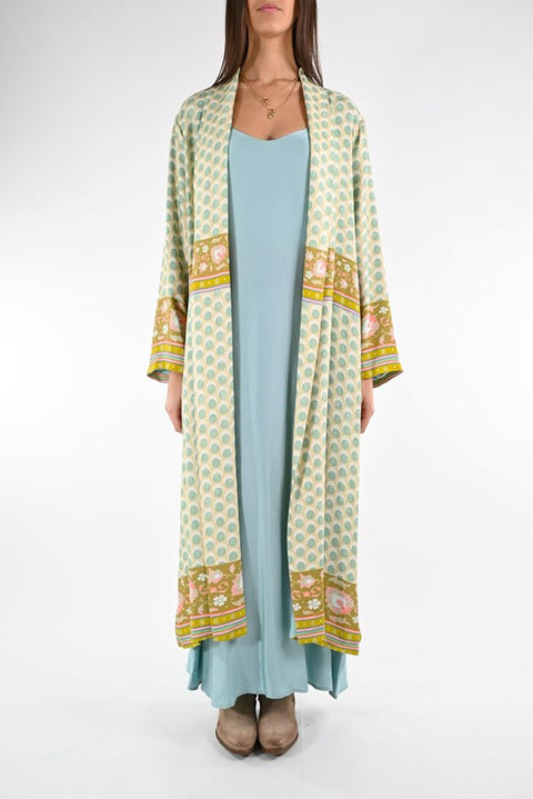 Kimono lungo fantasia optical tiffany