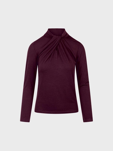 Maglia con incrocio nello scollo