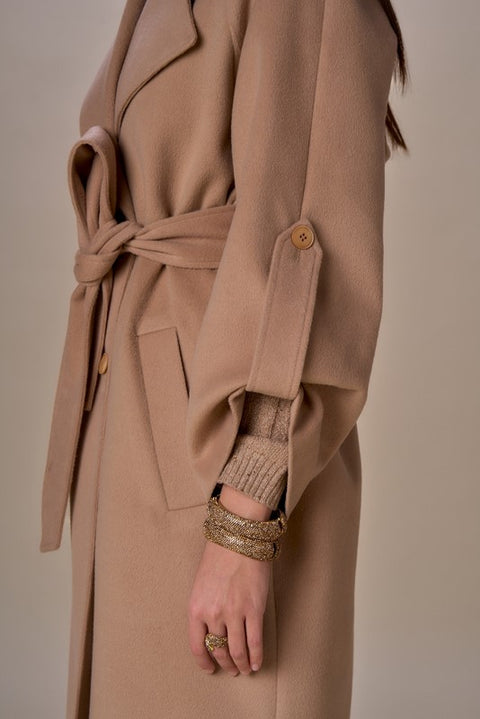 Cappotto over con cintura