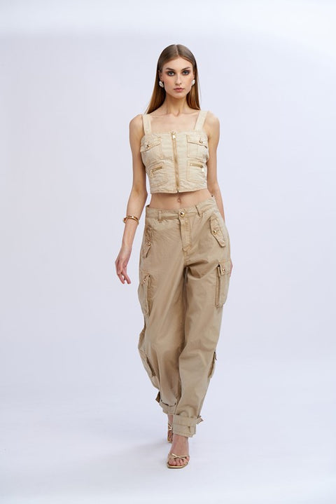 Pantalone cargo uni
