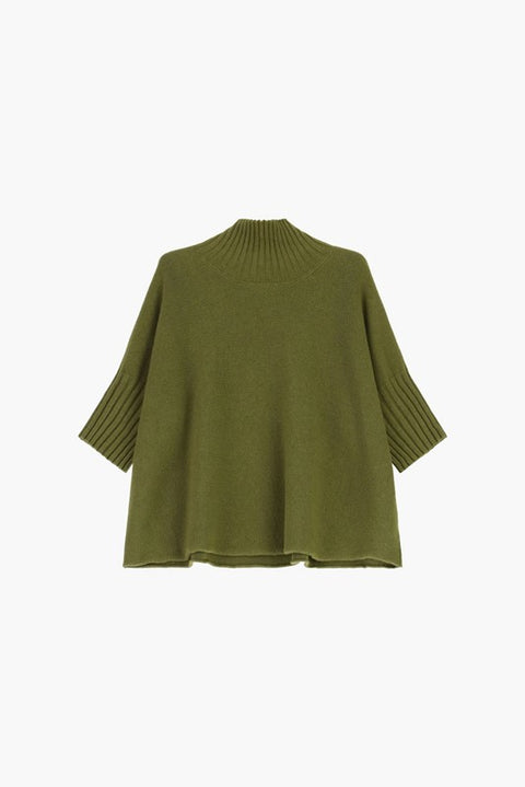 Maglia manica gomito collo vulcano