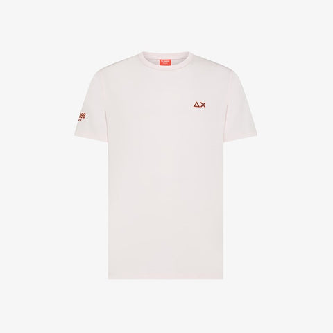 T-shirt in jersey di cotone rosa