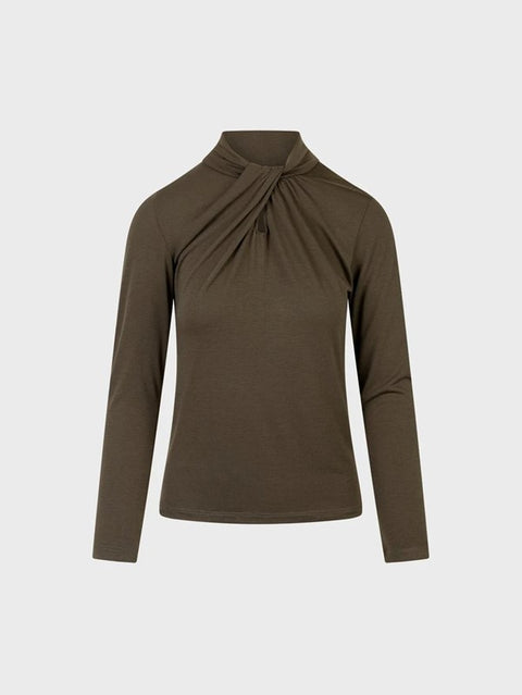 Maglia con incrocio nello scollo