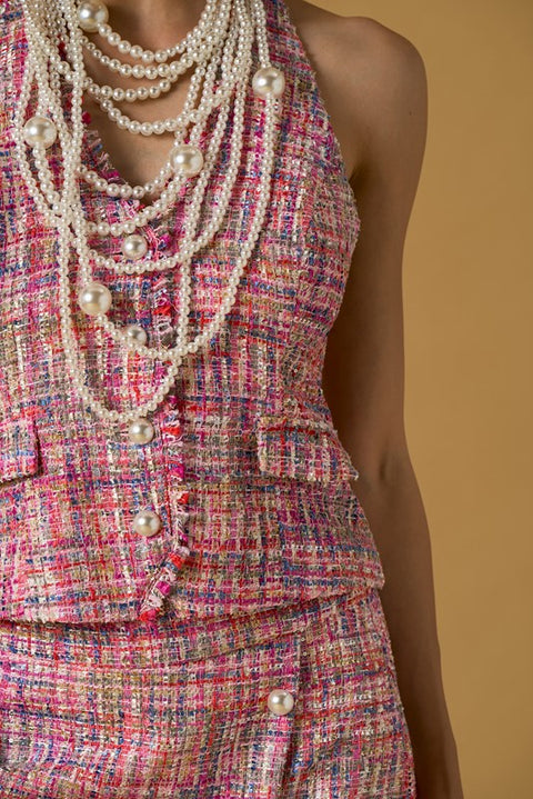 Gonna bouclette con spacco