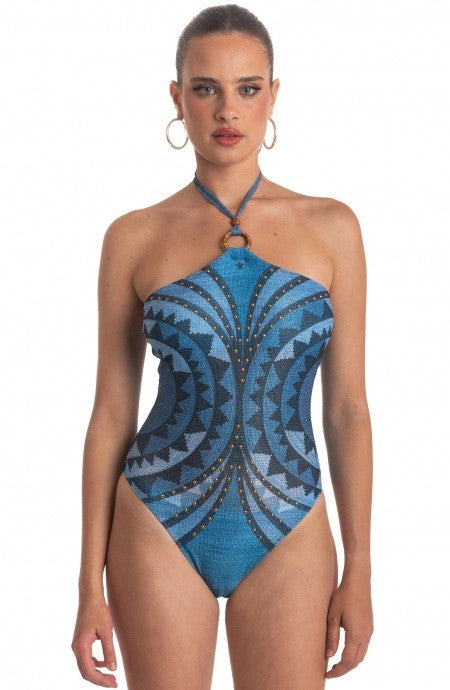 Costume ricamo intero borchie