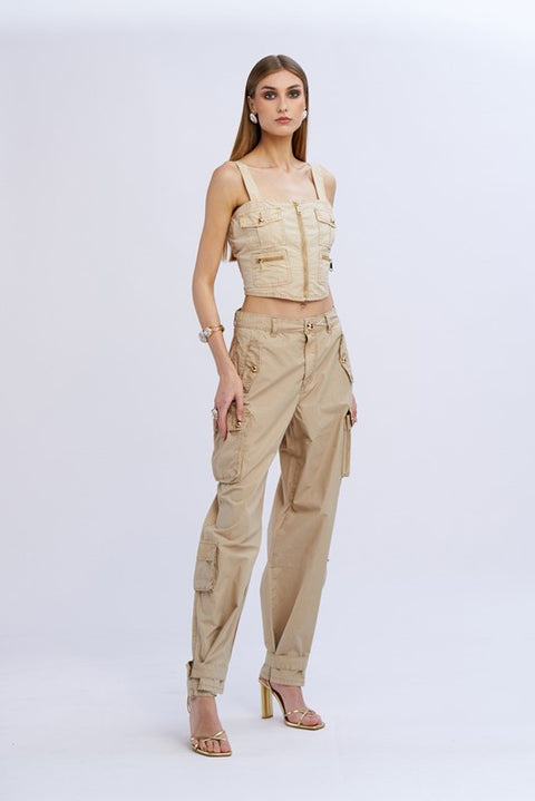 Pantalone cargo uni