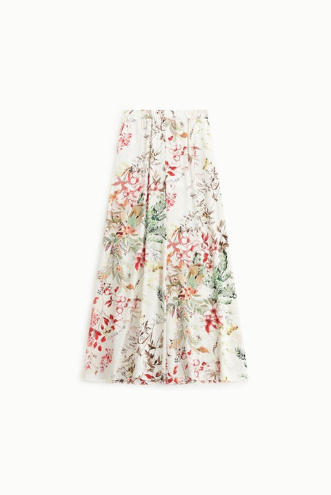 Pantaloni ampi stampa floreale