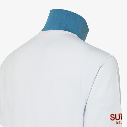 Polo con sottocollo a contrasto