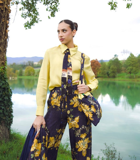 Pantalone fiorato