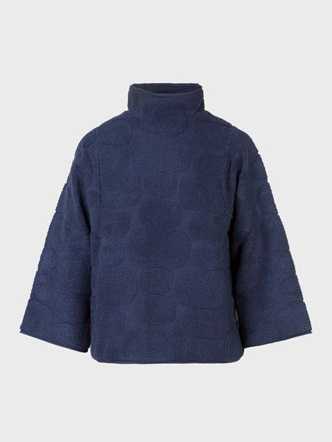 Maglia lupetto con manica larga in ciniglia