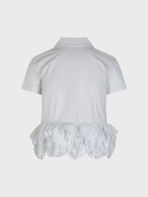 Camicia manica corta con rouge