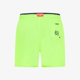 Shorts mare in nylon giallo fluo